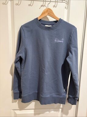 Scalpers Men’s London Art Gallery Graphic Crewneck Sweatshirt in blue - Size M
